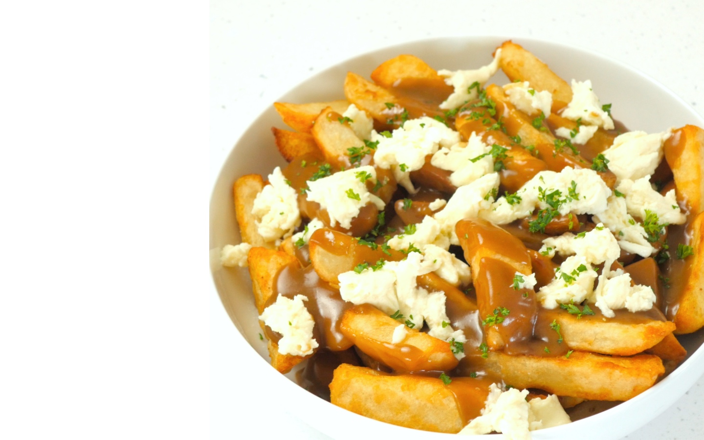 Canadian Poutine with Beer Battered Chips