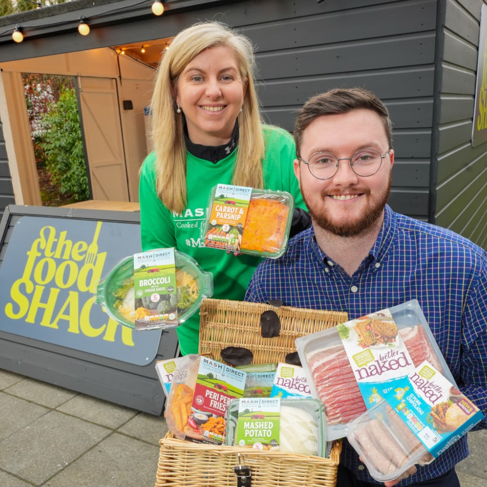 Mash Direct and Finnebrogue team up to help employees with a weekly food bundle!