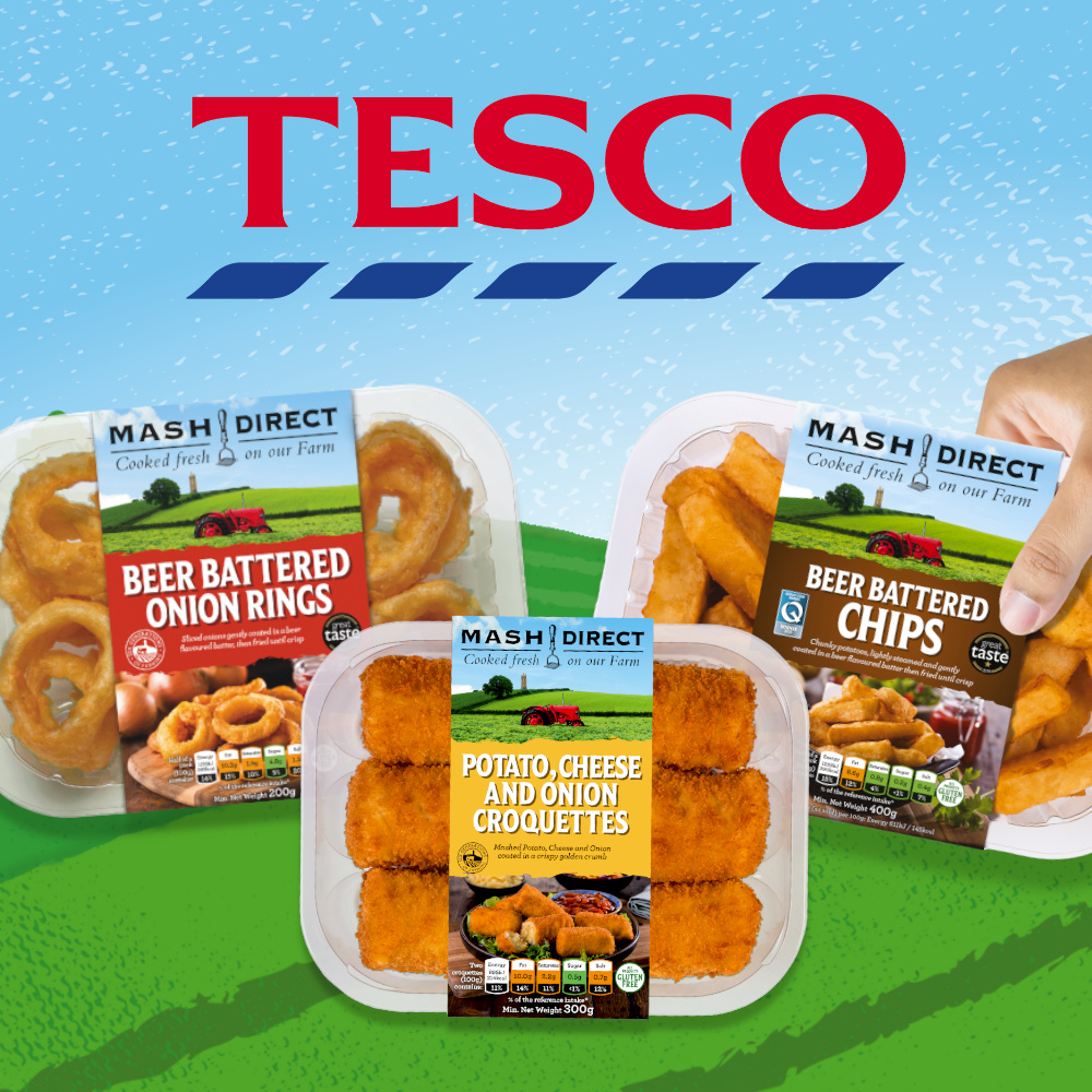 Mash Direct favourites are now available at more Tesco Stores across England and Wales